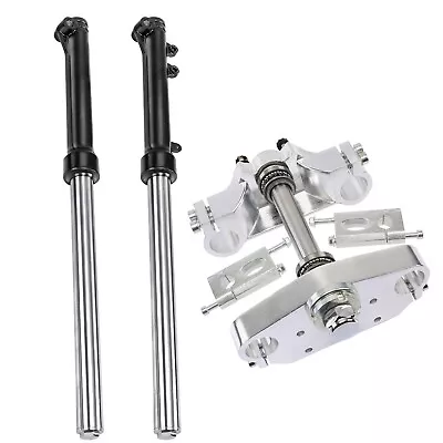 630mm Front Forks Triple Tree For Pit Dirt Bike CRF50 SSR Taotao  70 110 125cc • $125.26