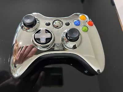  Xbox 360 Controller Silver Chrome Tested And Working • $50