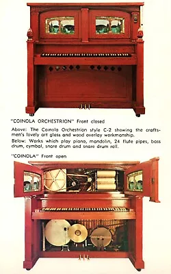 Coinola Orchestrion Style C-2 St Louis Missouri Vintage Melody Museum Postcard • $9.99