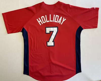 Matt Holliday St Louis Cardinals Jersey #7 MLB Vtg Majestic Jersey Men’s XL Red • $55