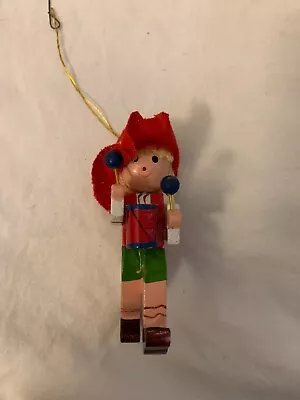 Folk Polish Little Drummer Boy Wood Vintage Christmas Ornament Holiday 3 Inches • $9.95