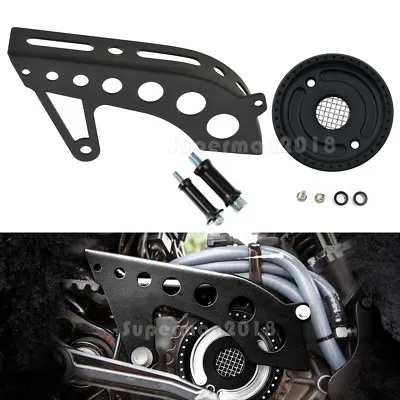 $42.99 • Buy Matte Black Front Pulley Guard + Pulley Cover Fit For Harley Sportster XL 04-20