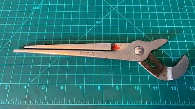 Snap-on Model 9-A Vacuum Grip Channel Lock Pliers Vintage Tool Made In USA • $44