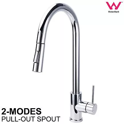WELS Chrome Round 2-Mode Pull Out Down Spray Swivel Spout Kitchen Mixer Sink Tap • $83
