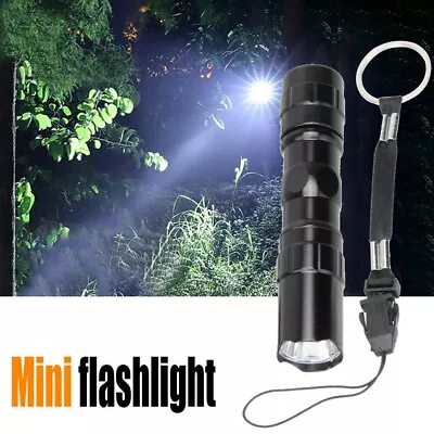 £3.99 • Buy Mini LED Flashlight Pocket Tactical Bright Outdoor Camping Battery Micro-Torch