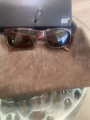 Mont Blanc Sunglasses Men Brown Havana MB215S 737 100% UV Protection • $40