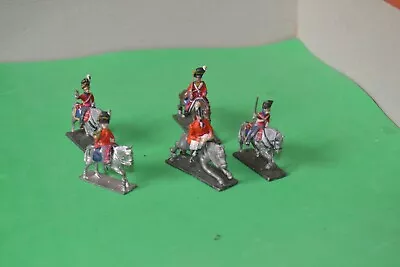 Lead Soldiers Job Lot5 Quality Painted Mounted Soldiers In Excellent Condition • £0.99
