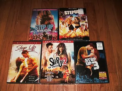 Brand New. Step Up Set Of 5 On DVD. 1 2 3 Revolution & All In. Dance Movies • $49.99