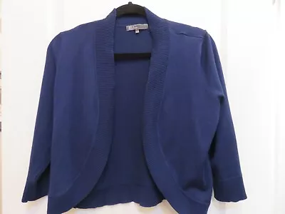 89th & Madison Shrug Blue 3/4 Sleeve Large Spring • $10.49