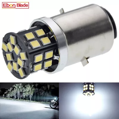 BA20D H6 LED Motorcycle Hi/Lo Beam Bulb Scooter Moto Headlight Fog Light Lamp 6V • $8.49