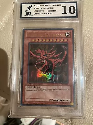 PSA10 Graded - Yu-Gi-Oh! - Slifer The Sky Dragon LC01-EN002 Legendary Collection • £40