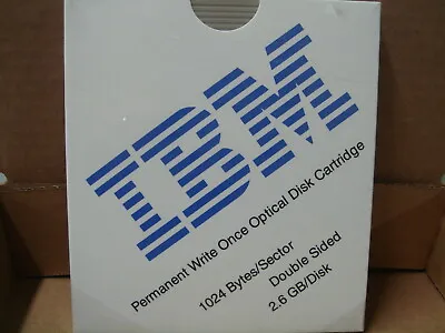 NEW IBM 99F8517 Permanent Write Once 2.6GB MO OPTICAL DISK Cartridge • $15