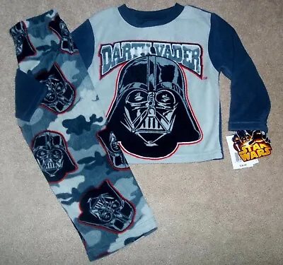 $22.95 • Buy NEW Star Wars DARTH VADER Super Soft FLEECE Winter PAJAMAS Boys PJ Set ~ Size 4