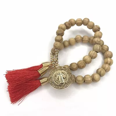 Saint Benedict Evil Eye Bracelet Stretch San Benito Mal De Ojo Pulsera Amulet • $10.99