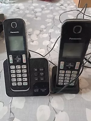 Panasonic KX-TGD620E Cordless Phone & Additional Handset & Base  • £12