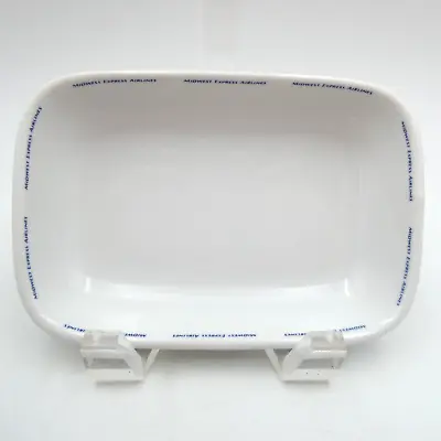 Midwest Express Airlines Snack Plate Dish 6x4 Inch Rectangle ABCO D1-01 VTG • $16.98