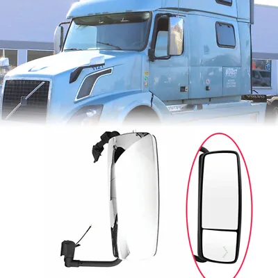 Fit 2004-2018 Volvo VNL Power Heated Door Mirrors W/LED Turn Signal Left Side • $209