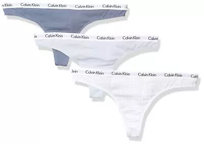 Calvin Klein Women's Carousel Logo Cotton Thong Mu - Choose SZ/color • £57.38