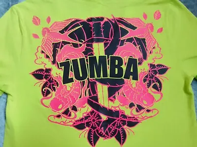 Zumba Wear 'Celebrate Love' Instructor V-Neck Tee XS - Activewear Gym Exercise • £14.99