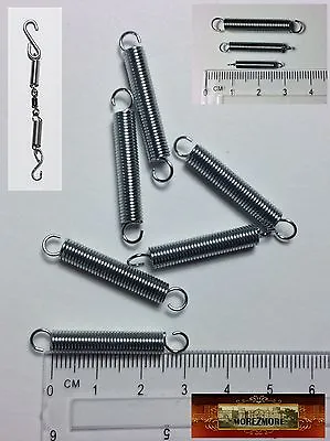 M01067 MOREZMORE 6 Small Mini Extension Tension Springs 5x25 Mm BJD Doll • $3.52