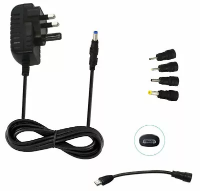 5V 2A AC-DC Adaptor For CGSW-0502000 StealthX IMX3 Android 4.2 XBMC Smart TV Box • £10.99