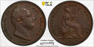 1836 Great Britain Farthing 1/4D PCGS AU55 S-3848 • $99