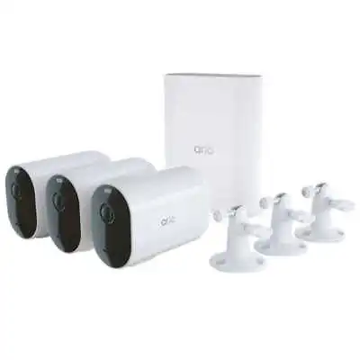 Arlo Pro 4 XL Spotlight 3 Cameras With Smart Hub  • $450