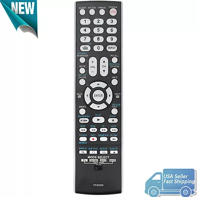 New CT-90302 CT90302 Remote Control For TOSHIBA LED LCD HD TV SUB CT-90275 • $8.58