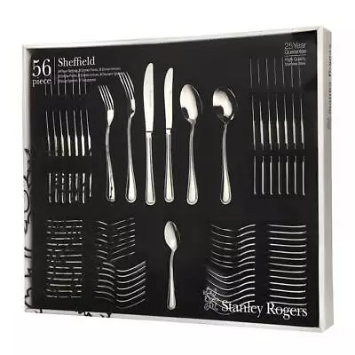 Stanley Rogers Sheffield 56 Piece Stainless Steel Cutlery Set Gift Box • $148.32