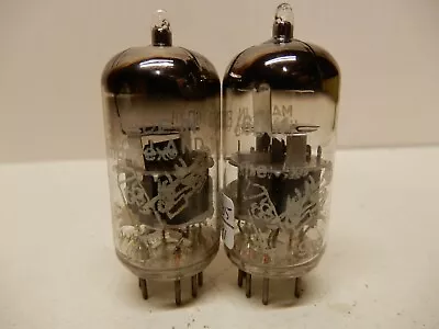 $75 • Buy Amperex Bugle Boy 6DJ8 Vacuum Tubes (2) Great Graphics Testing 69/78% 80/91% Gm
