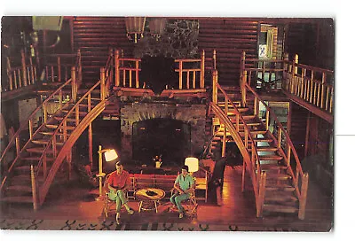 Moose River Maine ME Vintage Postcard Sky Lodge And Motel Interior View • $5.98