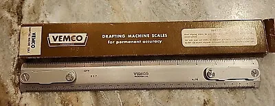 Vemco Vintage Aluminum Drafting Machine Scale 9S7 12  Original Box • $49