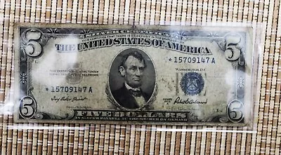 Star Note  $5 1953 Blue Seal Silver Certificate--read To Save On Shipping • $17