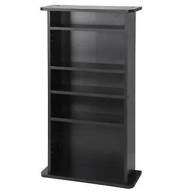 Multimedia Storage Cabinet DVD Rack Book Shelf Organizer Stand Media Indoor • $29.59