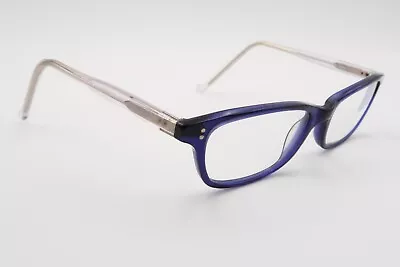 Morgenthal Frederics Uma Eyeglasses FRAMES 450 Blue Clear 50[]17 Japan E145 • $135.11
