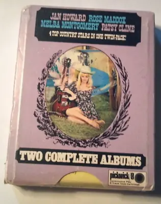 Jan Howard Rose Maddox Melba Montgomery Patsy Cline 8-track Tape (2 Albums On 1) • $4.49