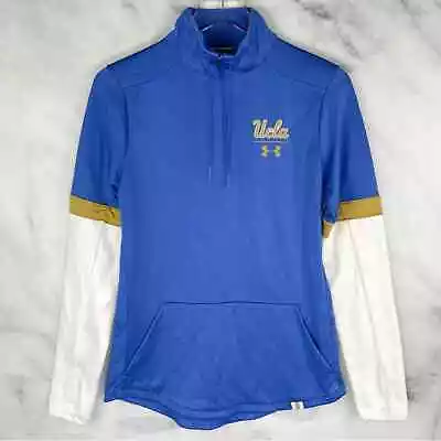 Under Armour UCLA Los Angeles Bruins 1/4 Quarter Zip Lightweight Jacket Womens S • £33.72