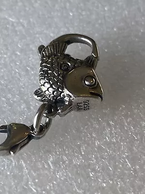 Authentic STERLING SILVER TROLLBEADS BIG FISH LOCK/CLASP • $46.86