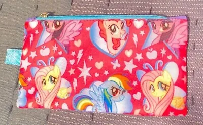 My Little Pony Pencil Pouch Pink And Purple Hasbro 2018 Case Makeup Bag School • $10