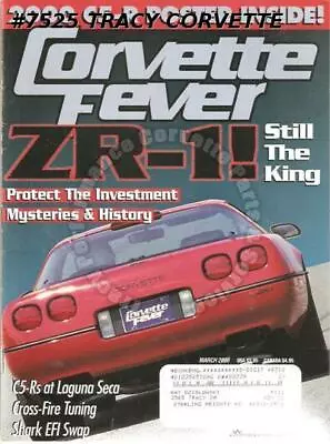 March 2000 Corvette Fever 2000 C5-R Poster Leguna Seca ZR-1 1981 • $17