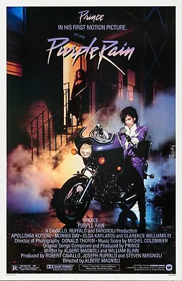 PURPLE RAIN RETRO 80s MOVIE POSTER Classic Greatest Cinema Wall Art Print A4 • £3.75