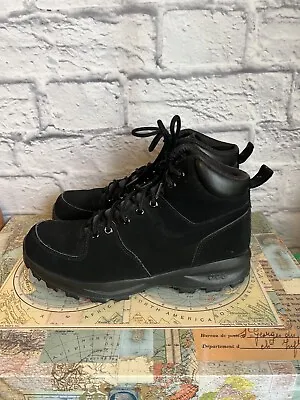 Nike ACG Manoa Men's Sz US 7.5 Black Nubuck Hiking Work Boots • $32