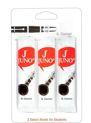 Vandoren Juno Bb Clarinet Reeds - 3 Reed Card • $13.95