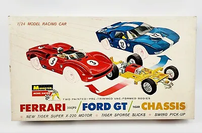 Monogram 1/24 Ferrari & Ford Gt Slot Car Kit Unused In Box Very Nice!!!! • $499.99