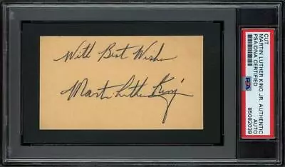 MARTIN LUTHER KING JR. (1929-1968) Autograph | Signed - PSA/DNA Certified Bold • $14999.99