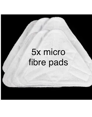 HOLME HSM2001 Steam Cleaner Mop Pads Cleaning Pad Floor 185mm X 250mm Cover X 5 • £6.89