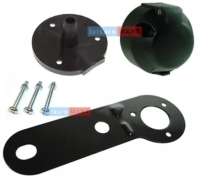 12 V N Type 7pin Trailer Socket Fittings Gasket And Mounting Plate • £8.09