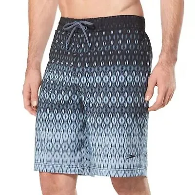 SPEEDO Men's Soft Shell Brushed Microfiber Swim Board Trunks Shorts Large Gray • $22.50