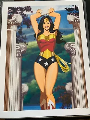 DES TAYLOR - WONDER WOMAN WONDER SALUTE DC COMICS Limited Edition Of 75 -  18x24 • $45