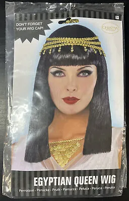 Egyptian Queen Wig Costume Accessory Adult Halloween • £24.99